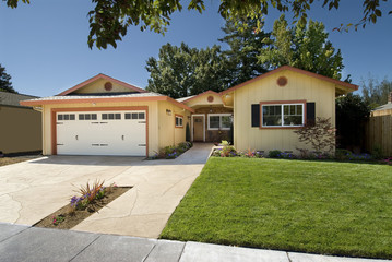 re-modeled home exterior