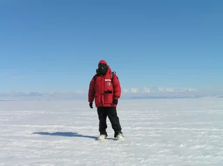Fototapete Rund Snowwalker in Antarctica © PRinMD68