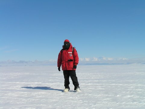 Snowwalker in Antarctica