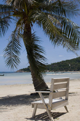 Chair at the ocean beach