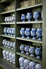Shelves and apothecary jars