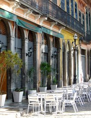 Historical downtown sidewalk in Rio de Janeiro