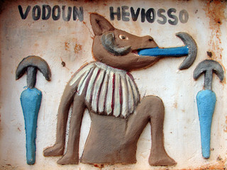 embl&egrave;me du dieu du tonnerre africain