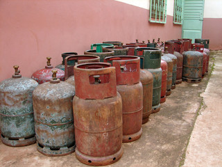 bouteilles de gaz