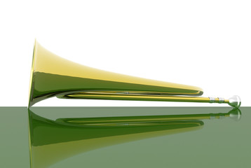 3D render of a horn
