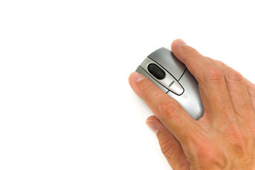 Mouse on white