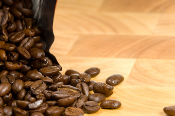 Whole coffee beans