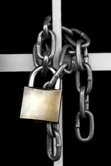 Padlock and chain