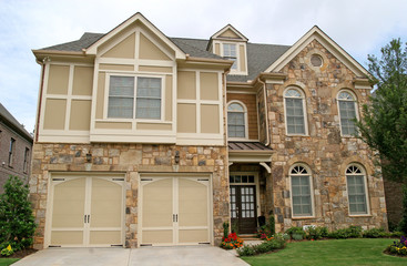 Stone Two Story House