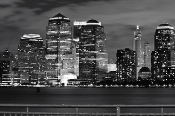 The New York City skyline from the Liberty State Park