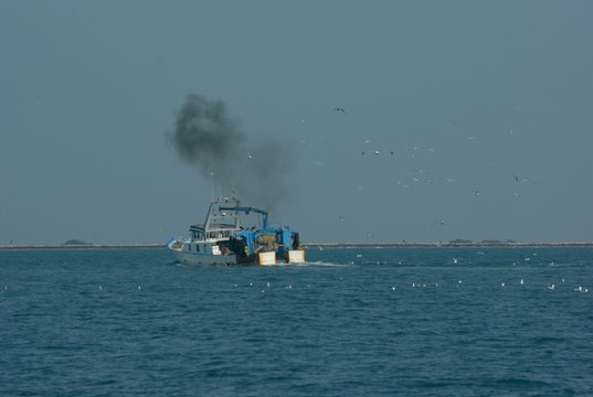 chalutier en mer