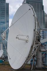 Communications satellite dish