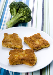 Soya cutlets & Broccoli