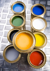 Colorful paints