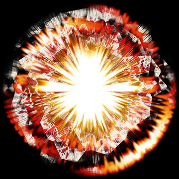 Powerful explosion