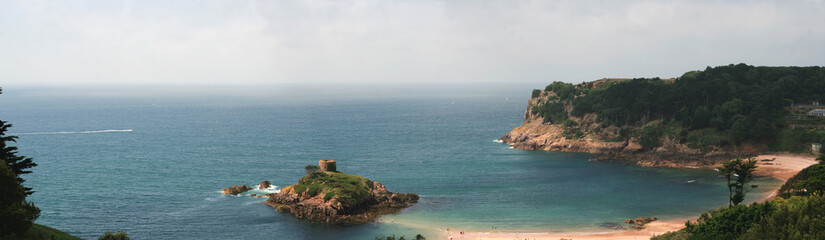 Portelet bay panorama