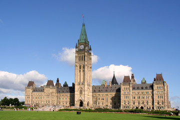 Canadian Parliament Building in Ottawa - obrazy, fototapety, plakaty