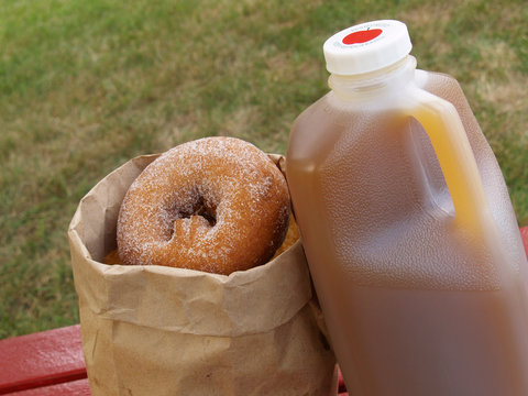 apple cider and donuts