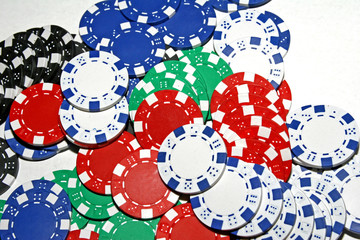 Multi-Colored Poker Chips