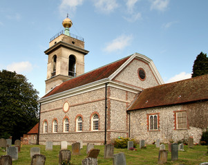 Fototapeta premium Historic English Church and Landmark