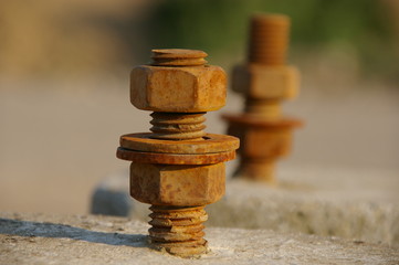 Boulon rouillé