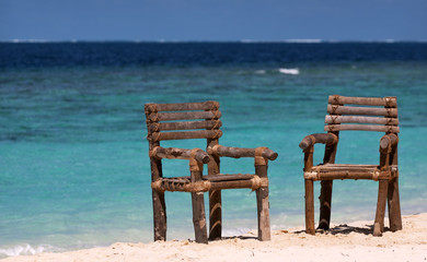 Fototapeta premium Two places in paradise