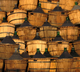 Wine demijohn pattern