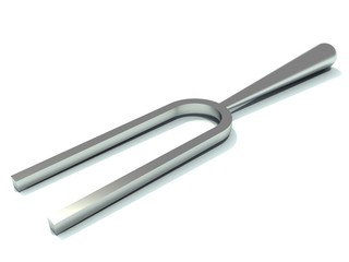 music professional tuning fork from stainless steel