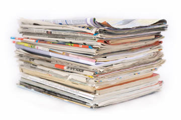 Pile of newspaper