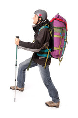 Randonneur en ascension