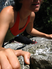 Femme escalade