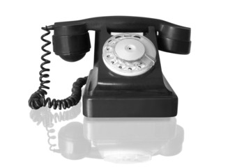 vintage black telephone