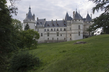 Fototapeta na wymiar Widok z boku z zamku Chaumont-sur-Loire