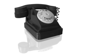 old black telephone