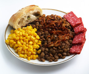 lentils with canned corn