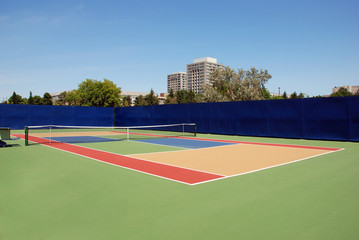 Tennis open empty court - hard surface