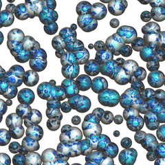 Illustration of blue colored paint splatter