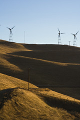 Windturbines on the hills