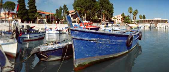 Fototapeta na wymiar Port du Cros de Cagnes sur la Côte d'Azur