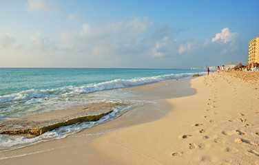 the beach in the caribbean