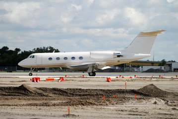 Fototapeta na wymiar Charter business jet 