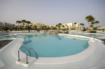 Pool and hotel