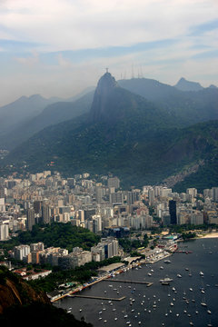 Blick auf den Corcovado, Rio de Janeiro, Brasilien