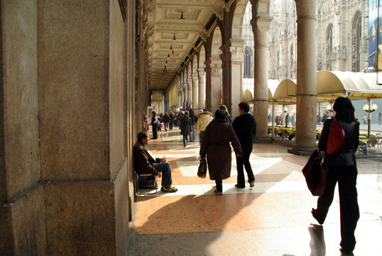 Milano Alltag am Mail&auml;nder Dom