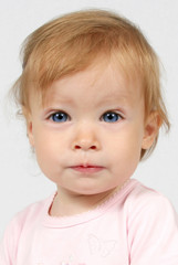 Baby Girl Taken closeup of Face