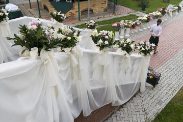 Ladder for the groom and brides
