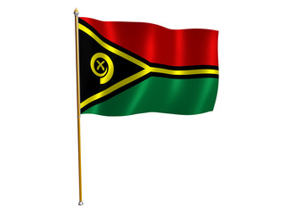 Vanuatu silk flag
