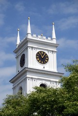 Obraz premium Traditional New England Clock Tower