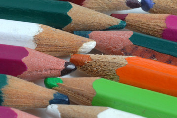 Naklejka premium Les crayons de couleur