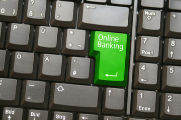 Keyboard mit online-banking-Taste